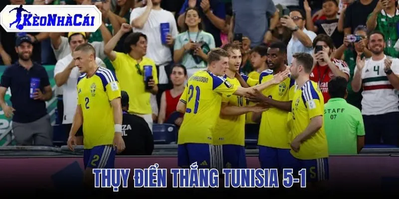 Thụy Điển Thắng Tunisia 5-1